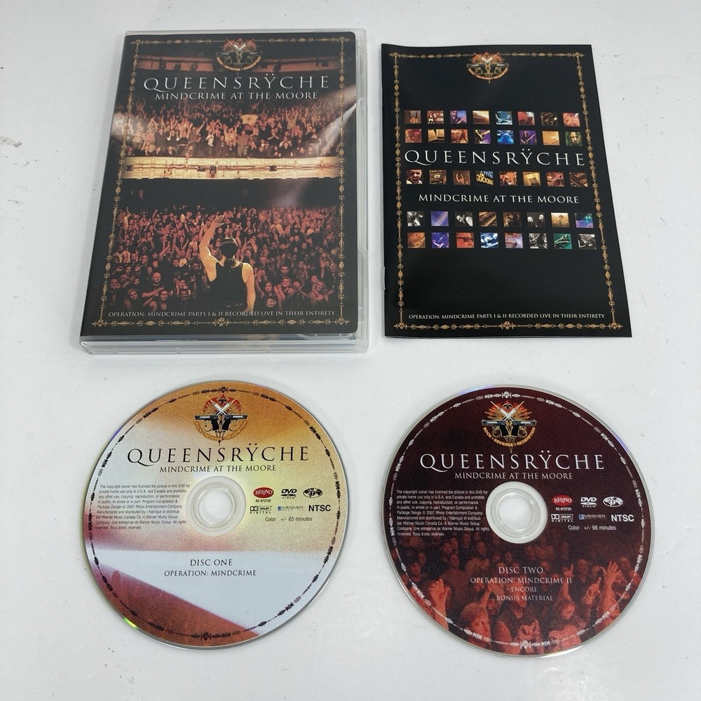 Queensryche - Mindcrime at The Moore (DVD, 2007, 2-Disc Set)